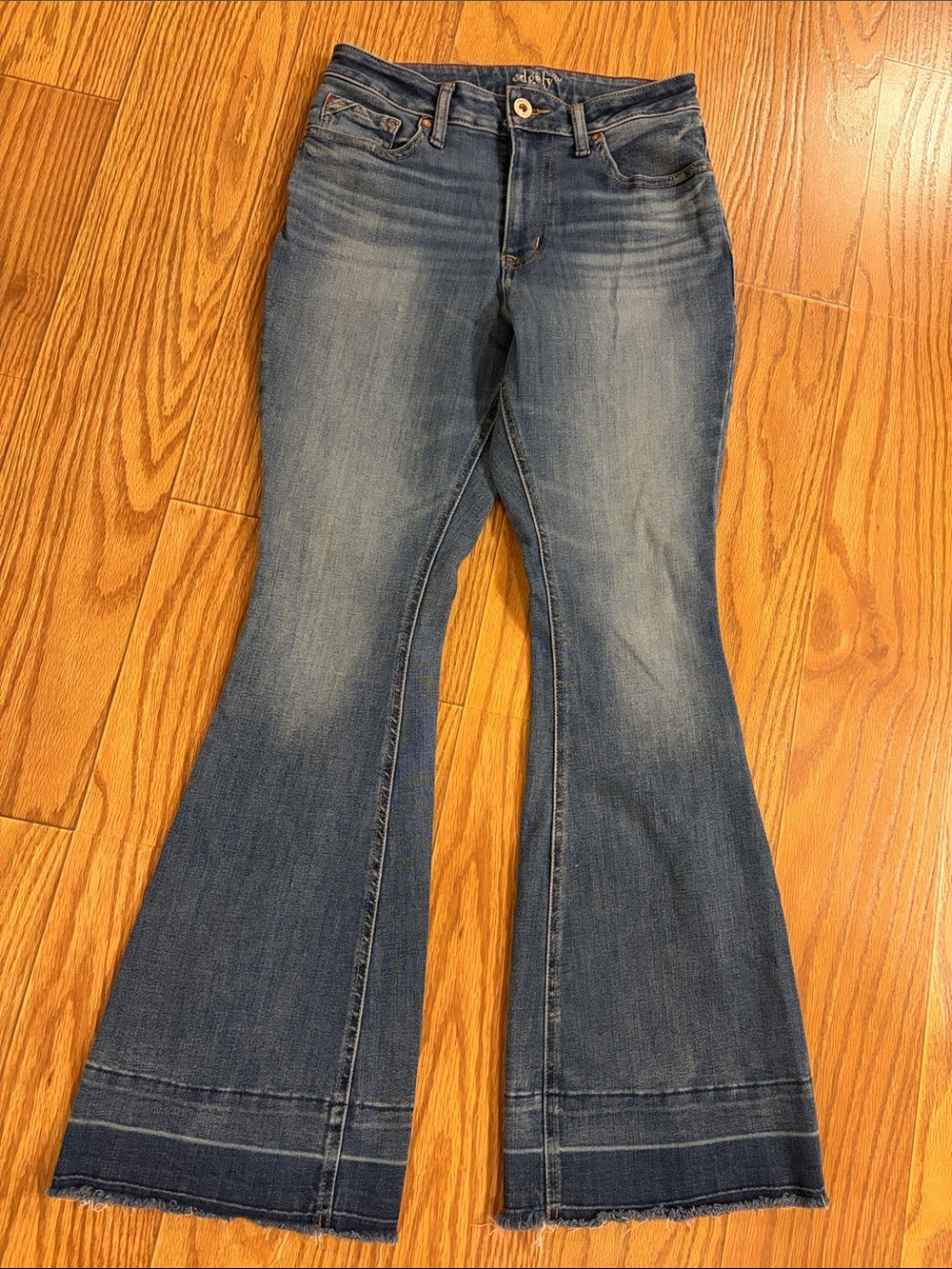 Edgely High-Rise Curvy Flare Denim Jeans Size 10 Regular